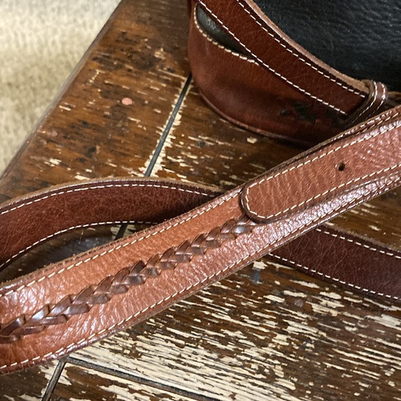 Vintage Green Hills black and brown leather bucket purse - Picture 6 of 15